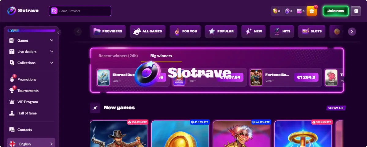 Slotrave Širok Izbor Online Igara